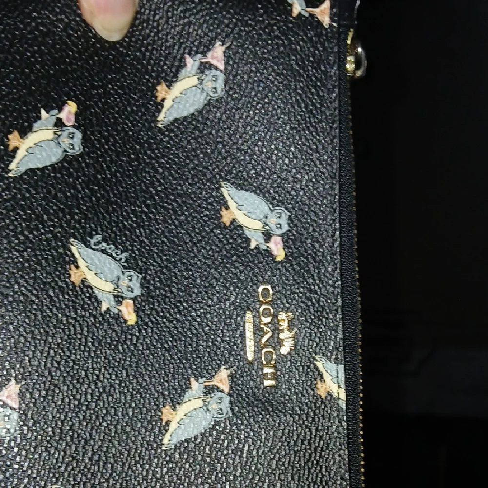 COACH Black Wristlet with Owl Design - Picture 6 of 7